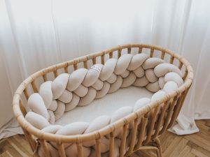 Obposteljna obroba pletenica – bež