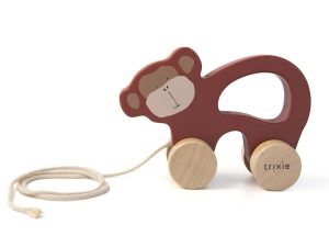 Trixie® Lesena igrača na kolesih Mr. Monkey