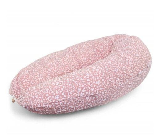 HOBEA XXL nosečniška in dojilna blazina 190 cm – Pink Forest, bio bombaž